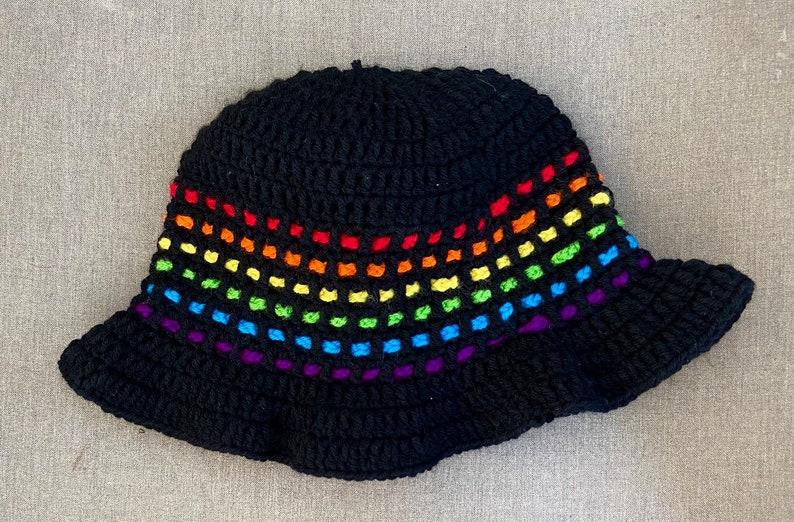 Crocheted Pride Bucket Hat image 2