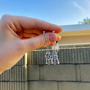Frogs in Love Dangle Earrings
