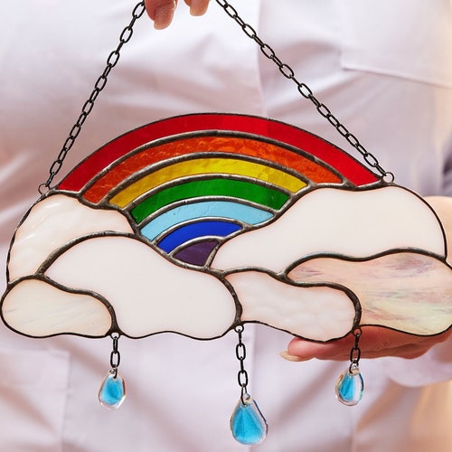 Stained Glass Rainbow Etsy