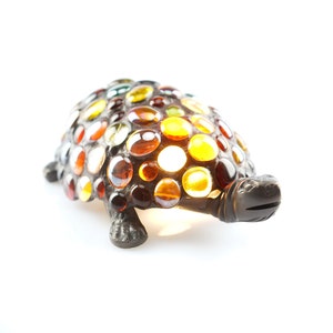 Turtle Night Light Lamp Stained Glass Handmade