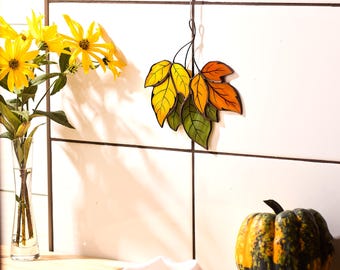 Ornement Acrylique De Feuilles D'érable Automne | Décor Mural D'automne En Acrylique, Déco