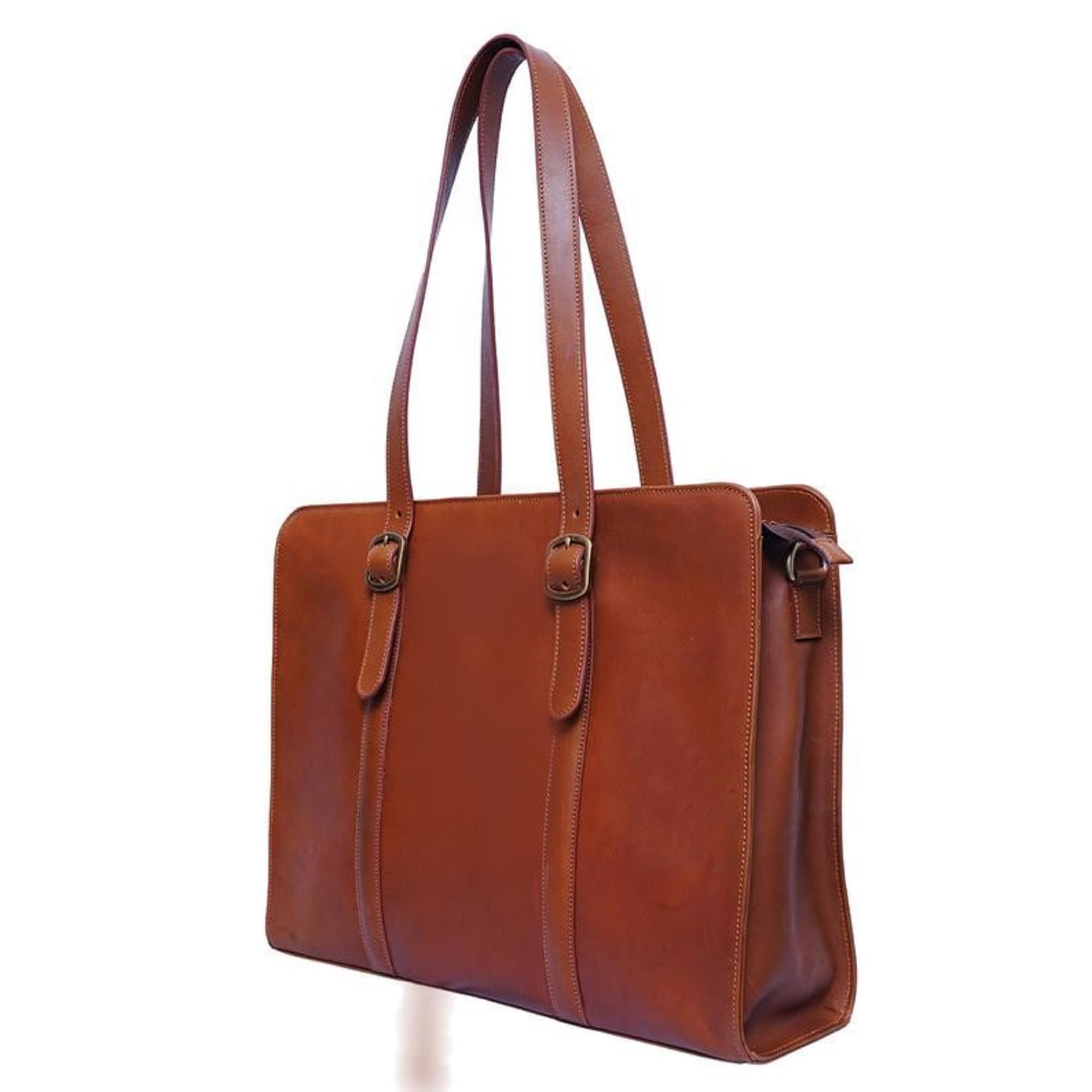 Pexas women's Genuine leather shoulder bags Ladies laptop | Etsy