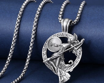 Goddess Athena Pendant, Greek Goddess Roman Mythology Necklace, Minerva Pendant Warrior Goddess Necklace, Handmade Warrior Goddess Minerva