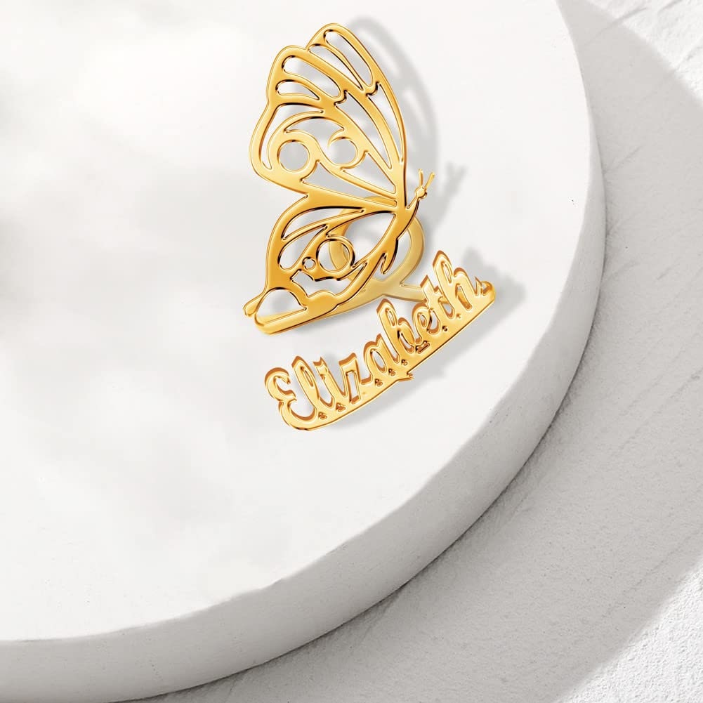 Personalized Stethoscope Name Tag, Butterfly Stethoscope Charms ID Tag, Nurses Week/Graduation Gift for Nurse, Doctor, Medical Assistant
