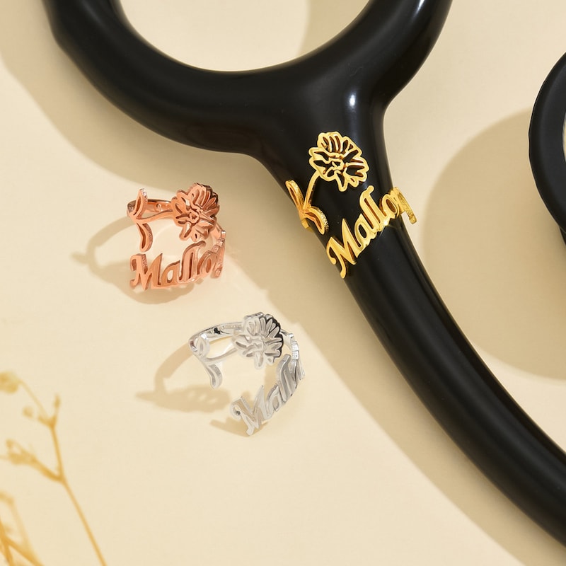 Personalisiertes Stethoskop-Namensschild, Stethoskop-Anhänger, ID-Tag, Krankenschwesterwoche/Abschlussgeschenk für Krankenschwester, Arzt, medizinische Assistentin