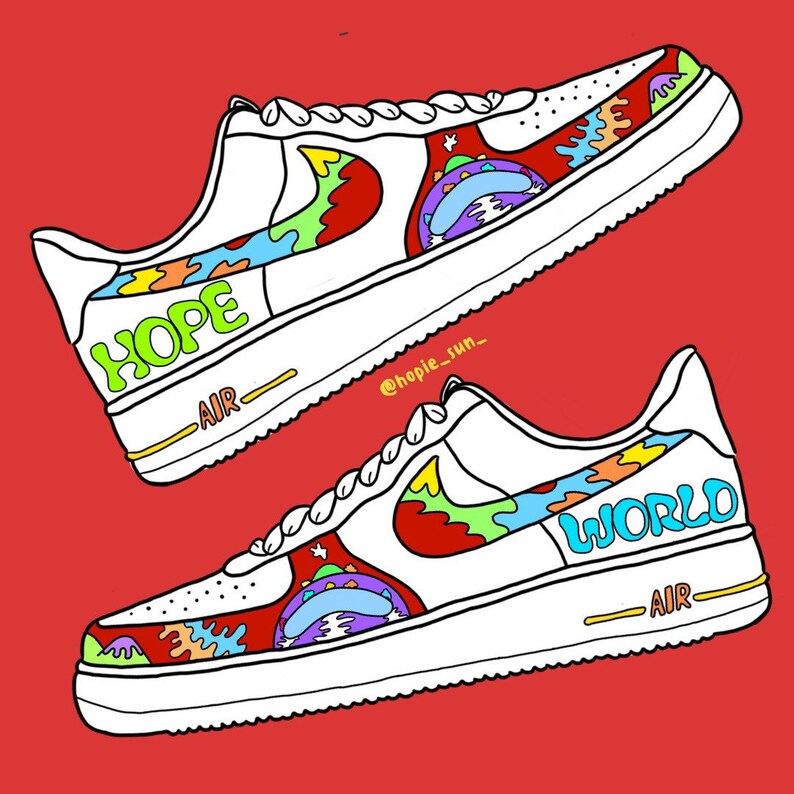 J-hope Hope World BTS Custom Shoe 