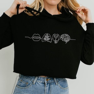 Speech Therapist Crop hoodie | SLP Crew Neck | SLP grad gift | Cf Slp | Speech Pathologist Sweatshirt | Speech Sweatshirt | SLP merch|Slp