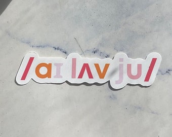 Speech Therapist Sticker | IPA sticker | SLP grad gift | Speech Pathologist Sticker | Speech Therapy Sticker | slp gift| gift for SLP