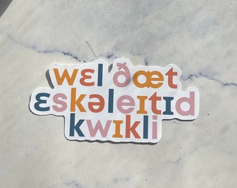Speech Therapist Sticker | IPA sticker | SLP grad gift | Speech Pathologist Sticker | Speech Therapy Sticker | slp gift| gift for SLP
