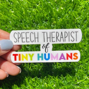 Speech Therapist Sticker, Speech Language Pathology, SLP, Speech Merch, Sticker for SLP, Gift for Supervisor, Speech Therapist Merch