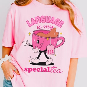 Maglietta logopedista / Patologia del linguaggio vocale / SLP / lingua / Merch vocale / Abbigliamento logopedista / Regali SLP /Tshirt SLP