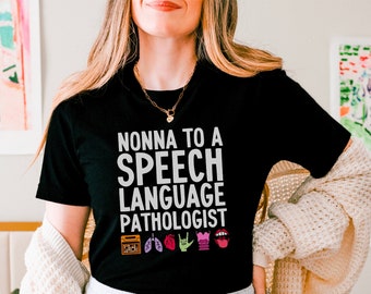 Logopedista Nonna / Nonna SLP / Regalo di laurea SLP / Cf Slp / Logopedista Nonna Tee / Festa della mamma SLP / Logopedia