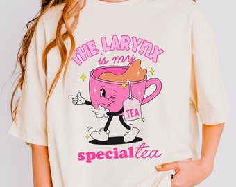 Maglietta logopedista / Patologia del linguaggio vocale / SLP / Laringe / Merchandising vocale / Abbigliamento logopedista / Regali SLP / Maglietta anatomica