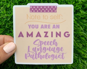Speech Therapist Sticker | SLP sticker | SLP grad gift | Cf Slp | Speech Pathologist Sticker | Post-It Sticker| Speech Therapy