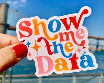 Speech Therapist Sticker | SLP To Be sticker | SLP grad gift | Cf Slp | Speech Pathologist Sticker | Show Me the Data Sticker |