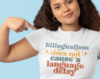 Speech Therapy Shirt | SLP Tshirt | SLP grad gift | Cf Slp | Speech Pathologist Tshirt | Bilingualism Shirt | Speech Therapy