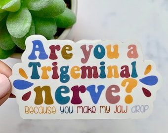 Speech Therapist Sticker | SLP sticker | SLP grad gift | Cf Slp | Speech Pathologist Sticker | Trigeminal Nerve Sticker | Speech Therapy