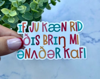 Speech Therapist Sticker | IPA matte sticker | SLP grad gift | Speech Pathologist Sticker | Speech Matte Sticker | slp gift| gift for SLP