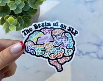 Speech Pathologist Sticker | SLP sticker | SLP grad gift | Cf Slp | Speech Therapist Sticker | Slp Brain Sticker | Speech Therapy