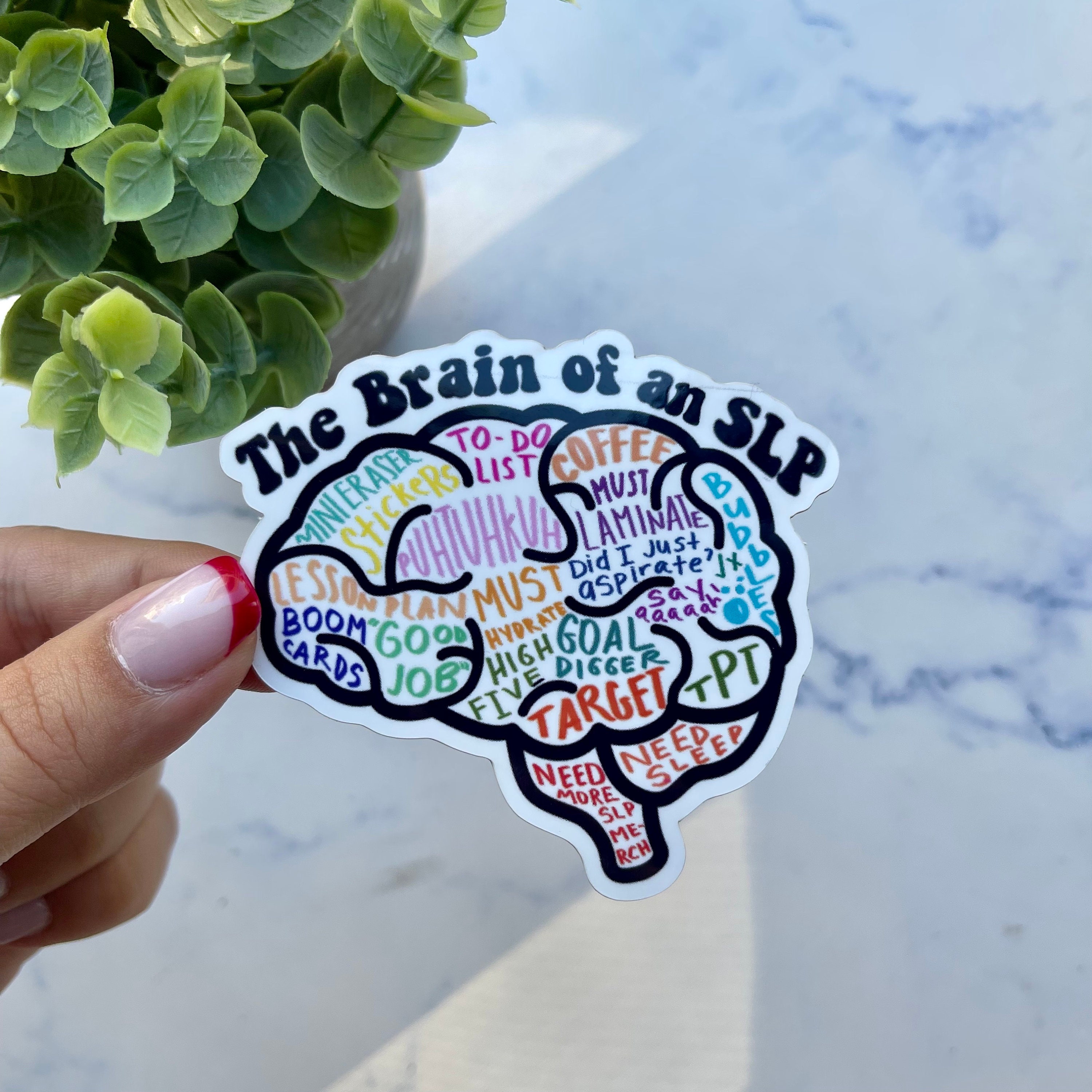 Speech Pathologist Sticker | SLP sticker | SLP grad gift | Cf Slp | Speech Therapist Sticker | Slp Brain Sticker | Speech Therapy