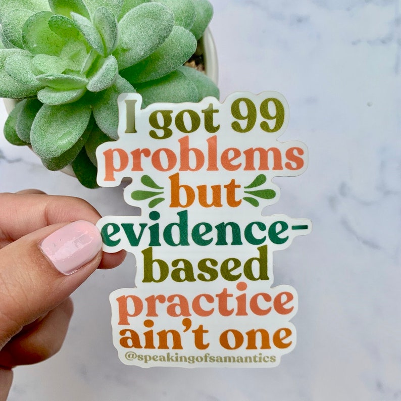 Ebp Sticker Speech Therapist Sticker | SLP Sticker | SLP Graduation Gift | Cf Slp ...