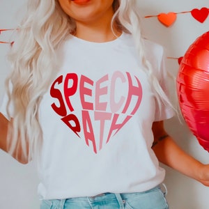 Patologia do discurso camisetas de &lt;br&gt; Entrega Rápida? Presente SLP | Fonoaudióloga | SLP Camiseta de &lt;br&gt; Promoção Relâmpago! Dia dos Namorados Speeech tee| Camiseta SLP