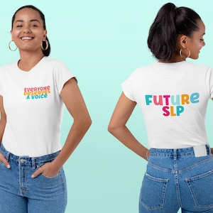 SLP grad gift | Speech Therapy Shirt | SLP Tshirt| Cf Slp | Speech Pathologist Tshirt | Bilingualism Shirt | Speech Therapy
