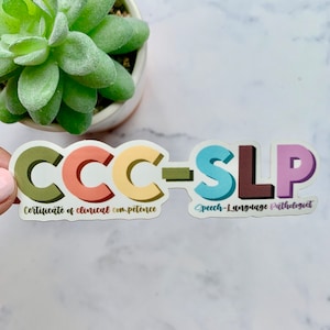 Speech Therapist Sticker | SLP sticker | SLP grad gift | Cf Slp | Speech Pathologist Sticker | Ccc Slp Sticker | Speech Therapy