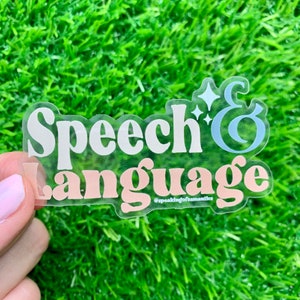 Speech Therapist Sticker | SLP sticker | SLP grad gift | Cf Slp | Speech Pathologist Sticker | Speech & Language Sticker | Speech Therapy