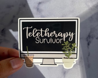 Speech Therapist Sticker, Teletherapy Sticker ,  Speech Therapist Merch, SLP to be, Speechie Sticker, Sticker for SLP, Gift for Supervisor,