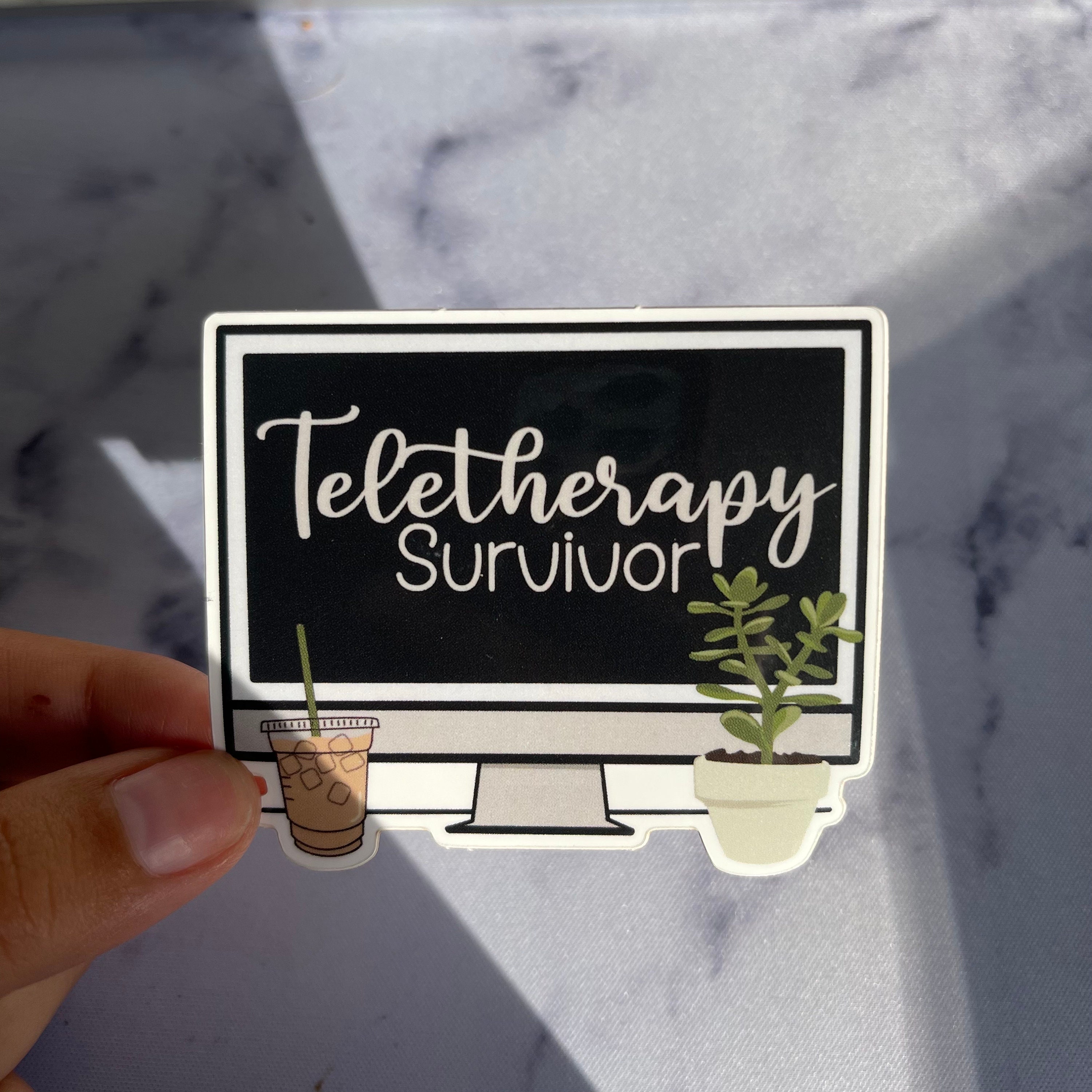 Pegatina de terapeuta del habla, pegatina de teleterapia, merchandising de terapeuta del habla, SLP para ser, pegatina de Speechie, pegatina para SLP, regalo para supervisor,