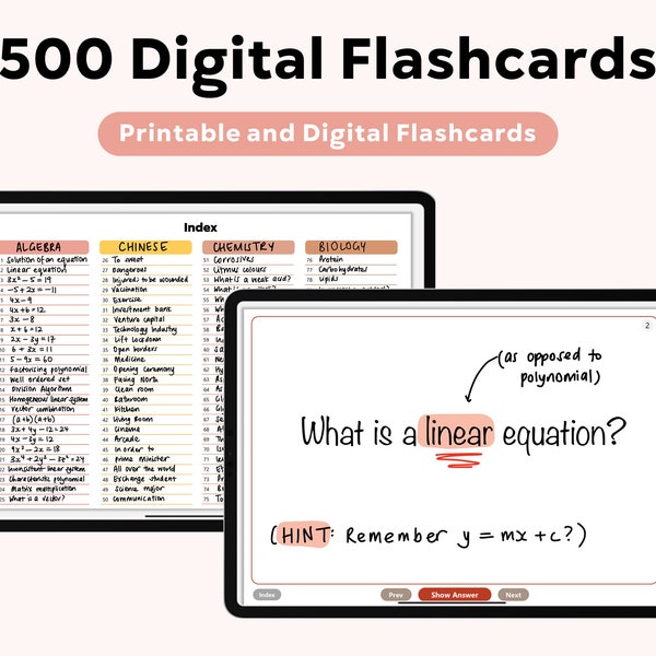 Goodnotes Flashcard Etsy