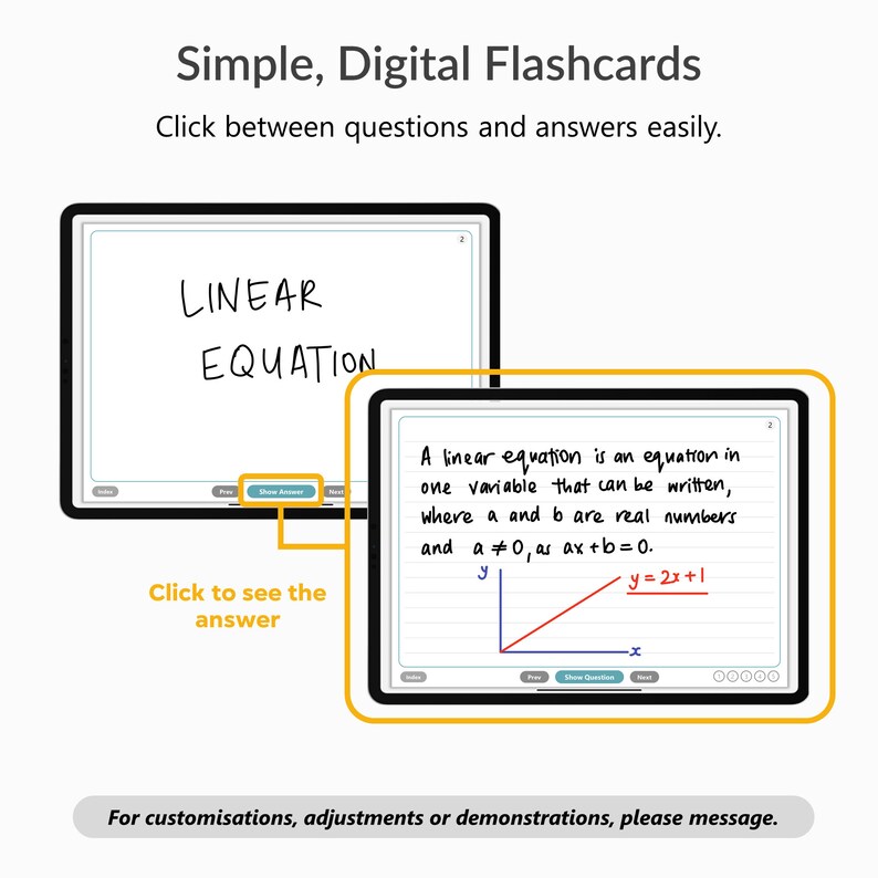500 Digital Flashcards Ipad Goodnotes Notability Student Etsy Australia