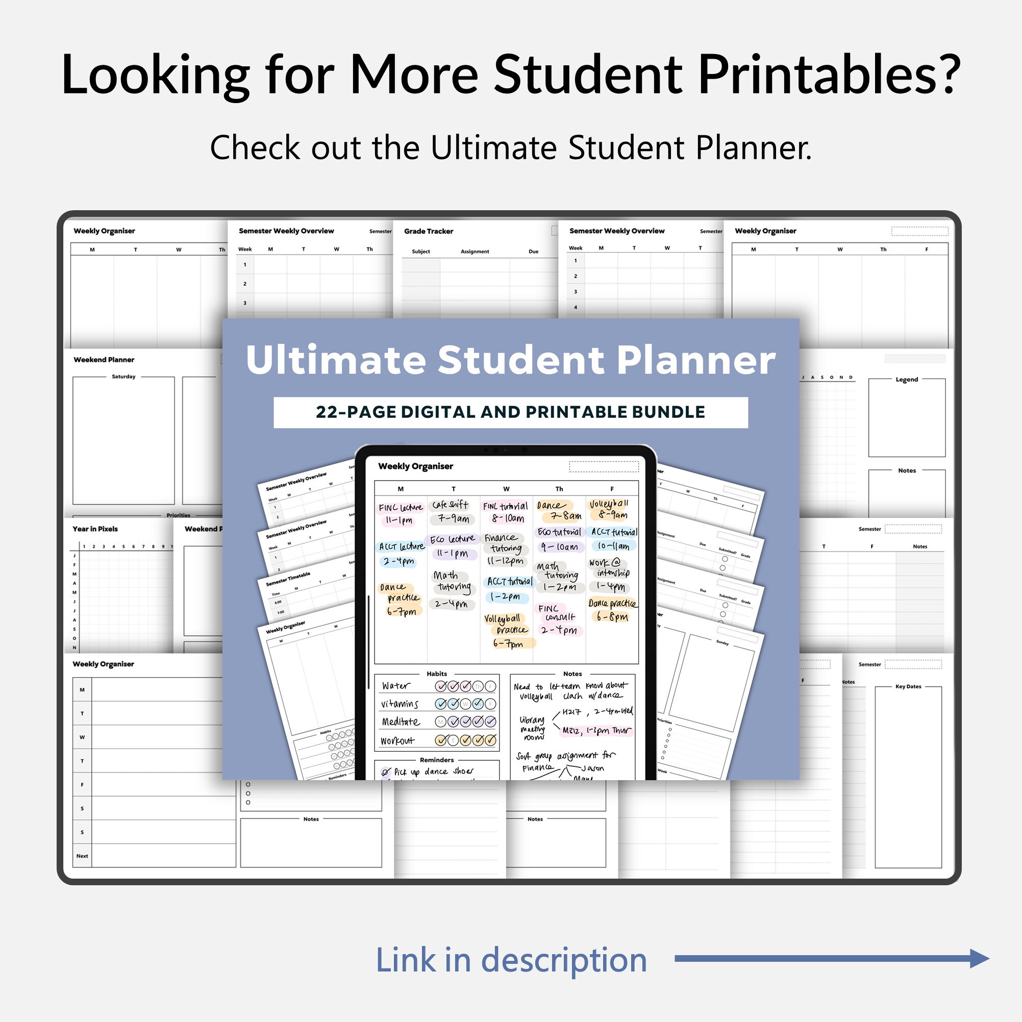 500 Digital Flashcards Ipad Goodnotes Notability Student Etsy Australia
