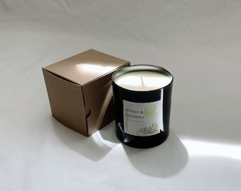 Amber and Oakmoss Candle | Soy Candle | Scented Candles | Scented Soy Candle | Hand Poured | Amber Candle | Oakmoss Candle