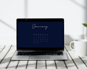 Sfondo del calendario desktop 2023, sfondo neutro del computer, sfondo del computer per Mac, PC, sfondo del desktop, sfondo del laptop
