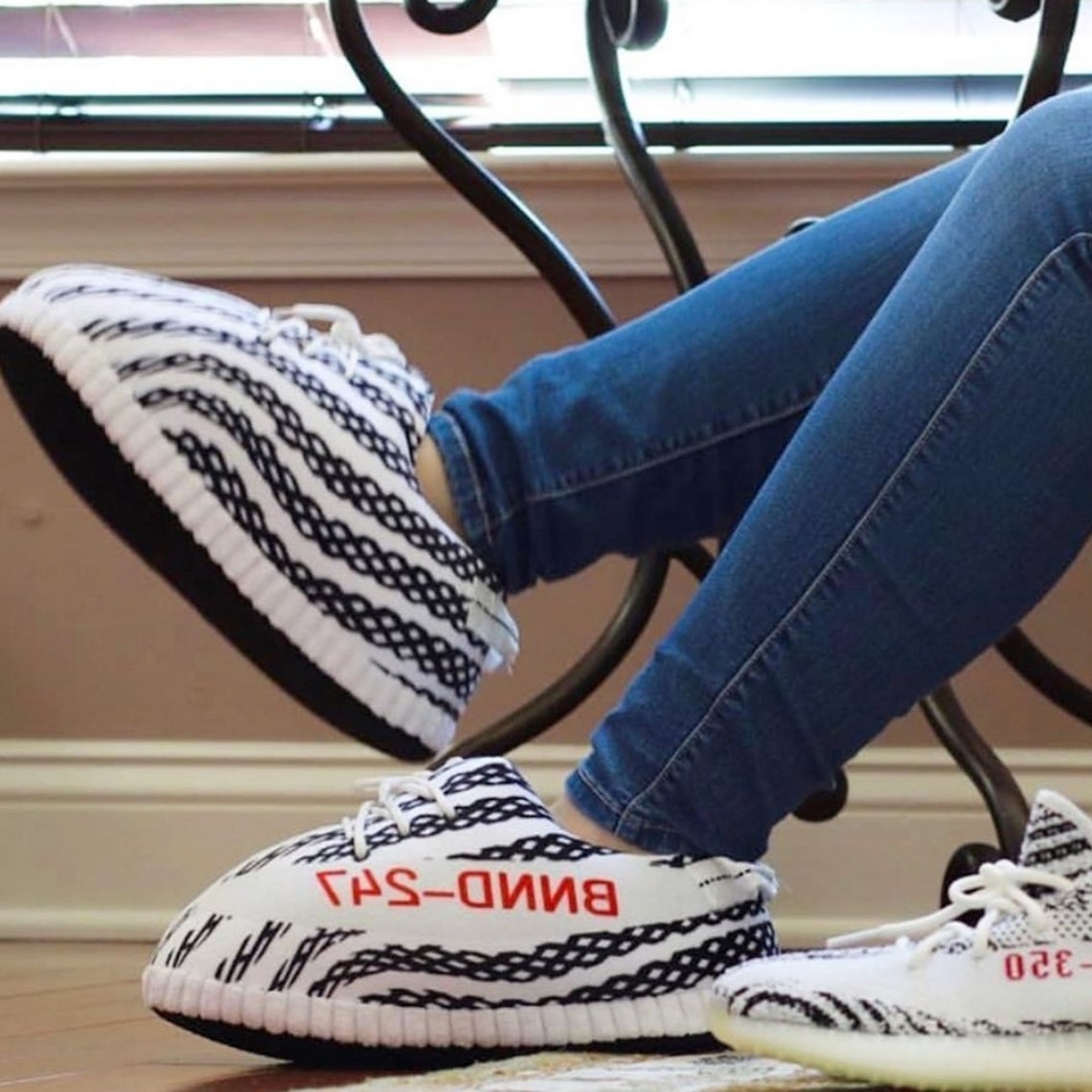 retro high sneaker slippers
