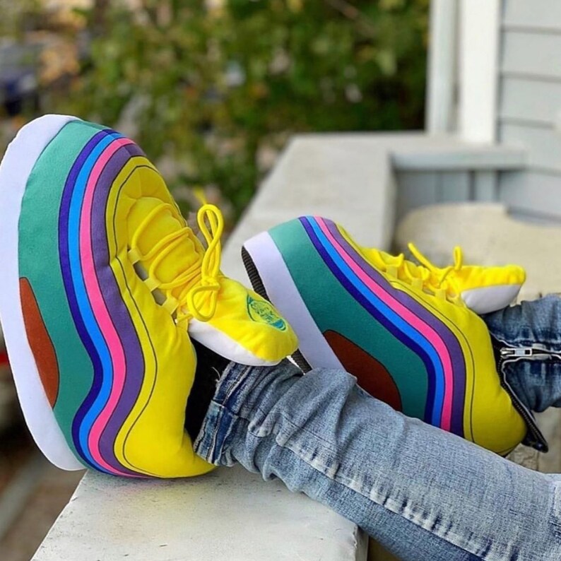 retro high sneaker slippers