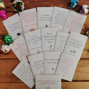10er Paket Weihnachtskarten! Das Büro, Elfe, Arthur Weihnachten, Es ist ein wunderbares Leben, Eine Weihnachtsgeschichte, Allein zu Haus, Liebe eigentlich