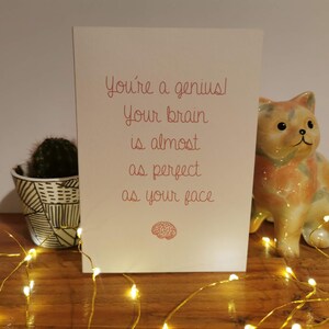 You're A Genius Galentines Wenskaart Parken en recreatiecentra