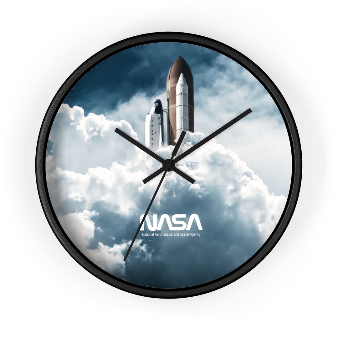 NASA Space Shuttle Launch Wall Clock - Etsy
