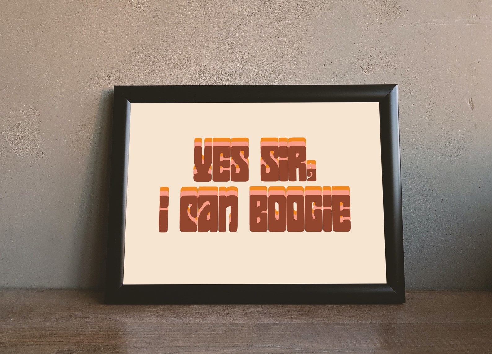 Yes Sir I can boogie 7x5 digital art print Etsy