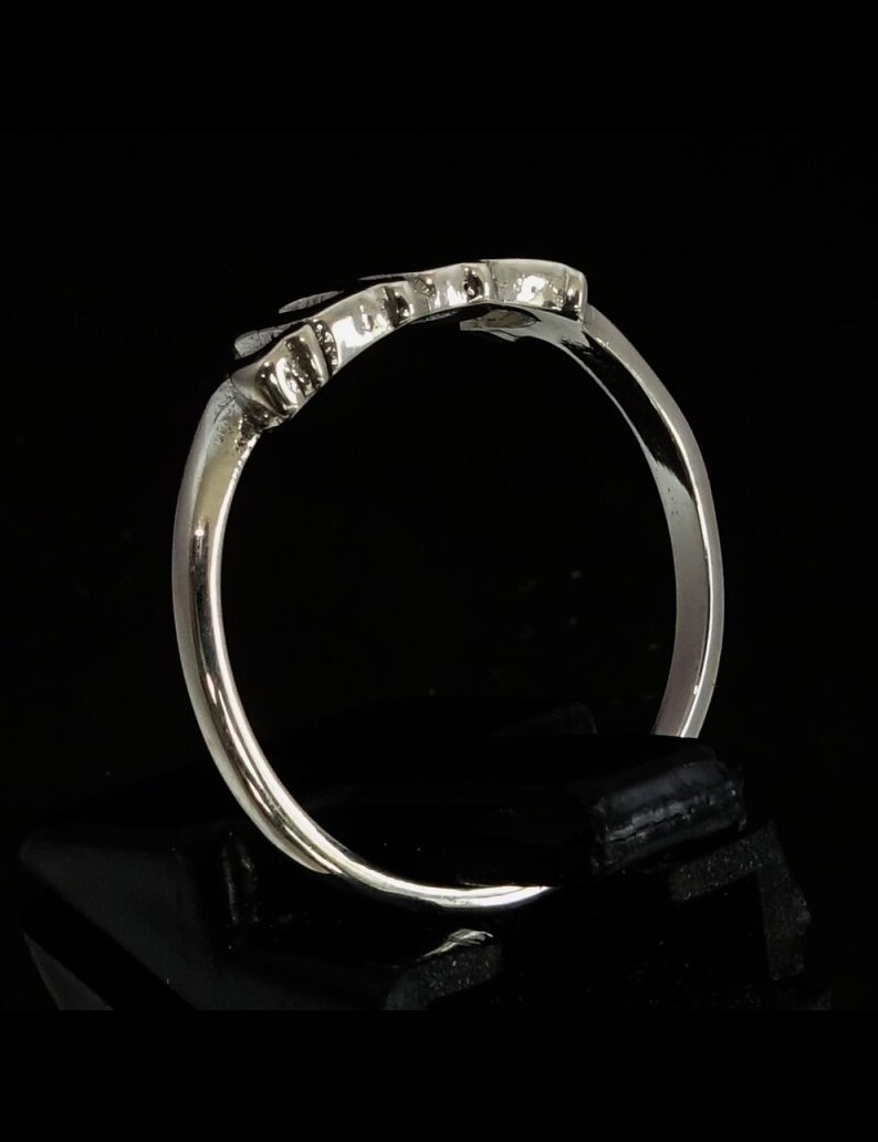 Elegant small Sterling silver name ring Yahweh Hebrew writing Etsy