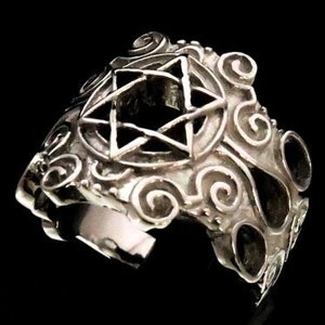 Stunning Sterling Silver Hexagram Symbol Ring Seal of Solomon - Etsy