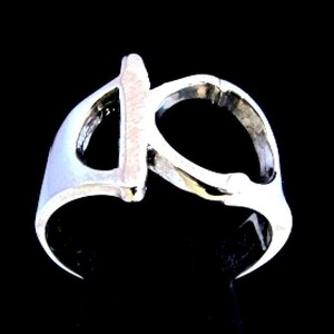 Anillo de plata esterlina con inicial Kappa, letra del alfabeto griego, símbolo de hermandad, anillo unisex de plata 925 muy pulido