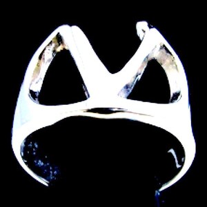 Anillo de plata esterlina con inicial Nu, símbolo de letra del alfabeto griego, anillo unisex de plata 925 muy pulido