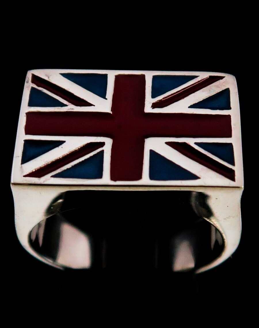 Sterling silver English Flag ring Union Jack UK England with Etsy