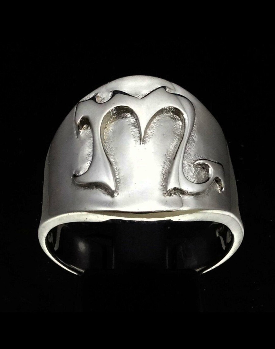 Silver Horoscope Rings Sterling Silver Scorpio Zodiac Ring, High Polish Horoscope Jewelry - Etsy