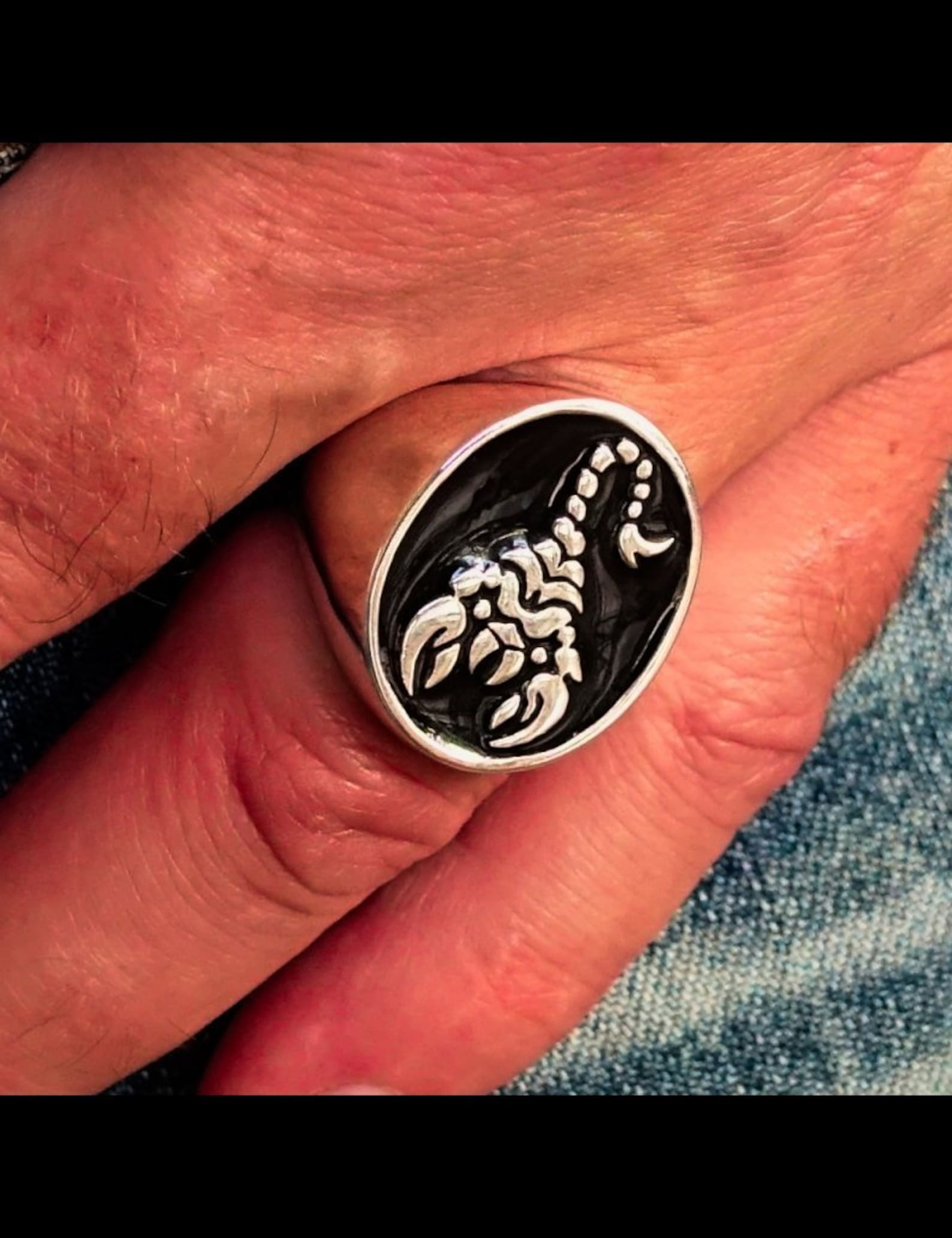 Sterling silver Zodiac ring Scorpio Horoscope astrology Etsy