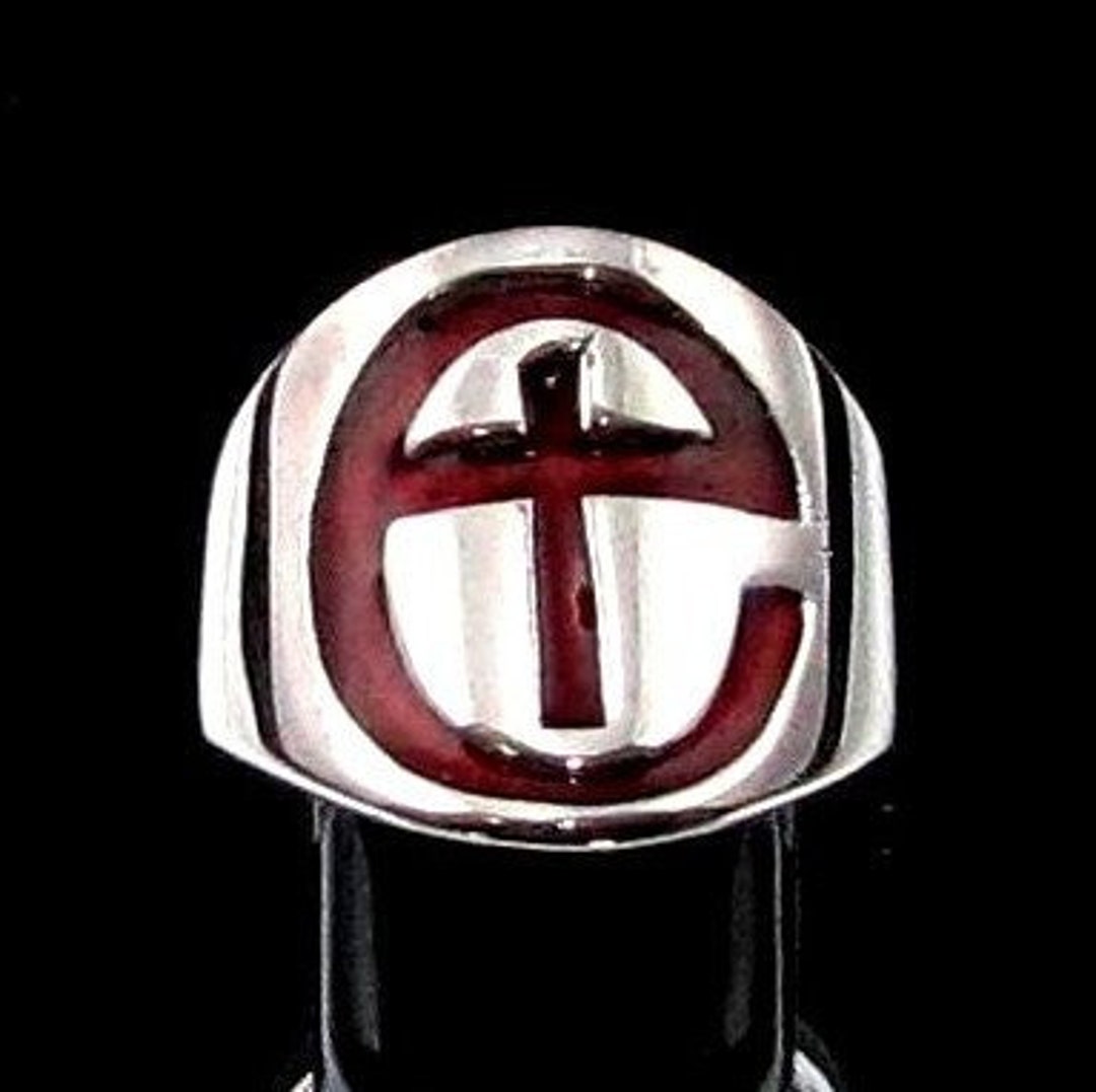 Sterling Ring-Charm Cross/Angel main image 1